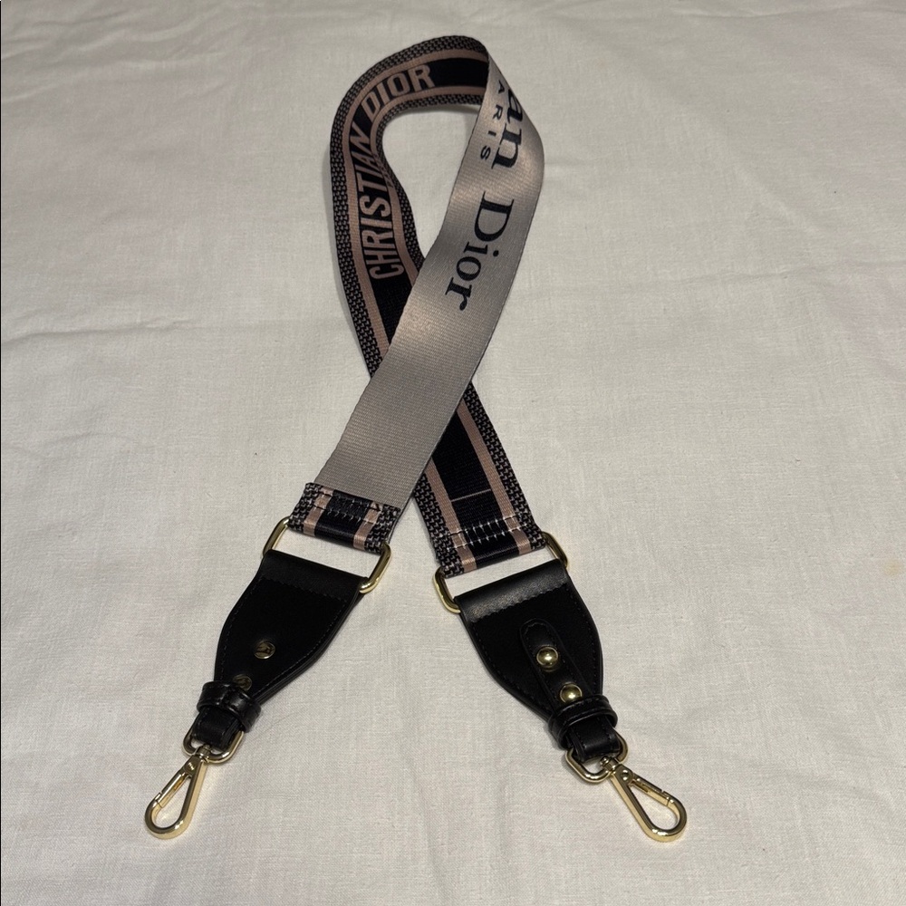 Dior Women Black and Tan Bag Strap